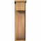 Ekena Millwork Del Monte Rough Sawn Corbel w/Backplate, Western Red Cedar, 8"W x 12"D x 28"H COR08X12X28DEL01RWR - alternate 2